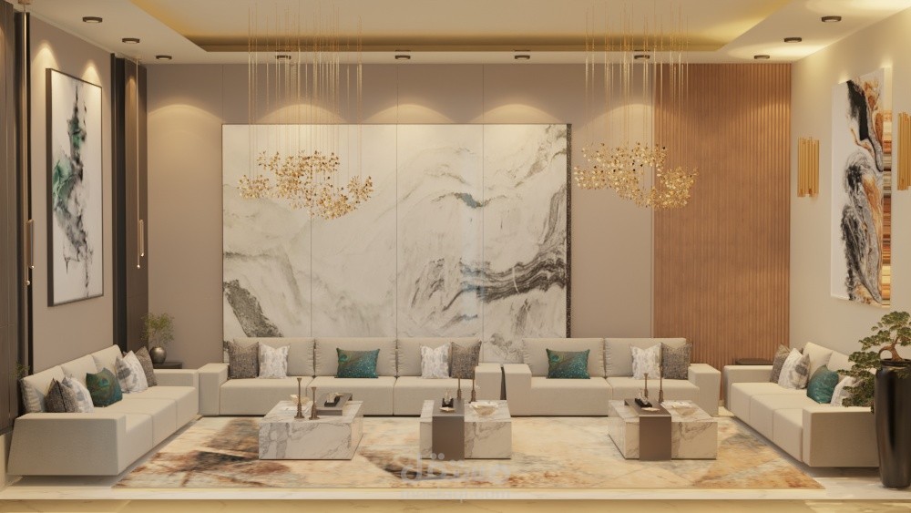 تصميم داخلى لمجلس خارجي