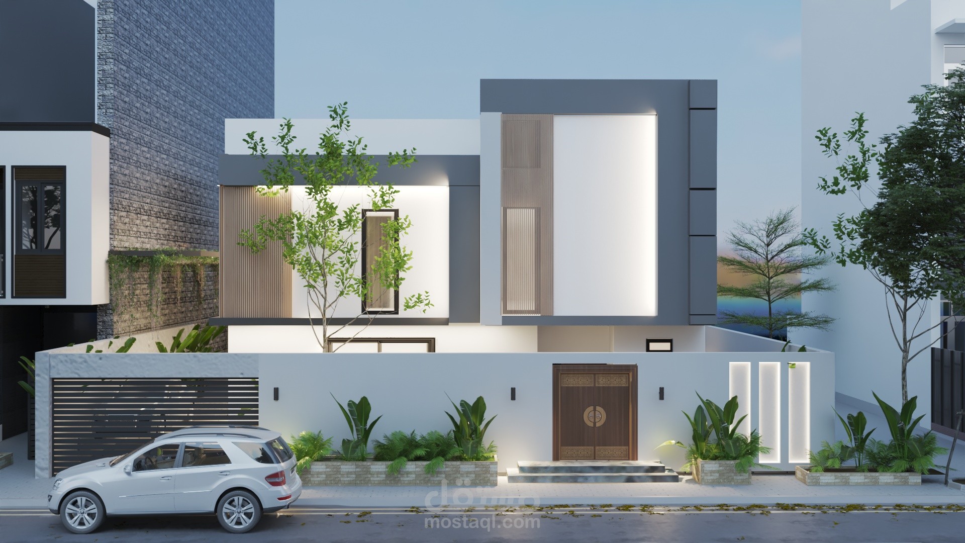 تصميم واجهه فيلا مودرن