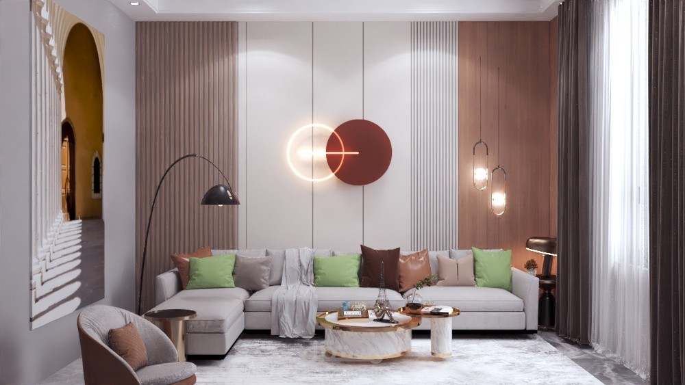 تصميم داخلى لصالة ف مصر