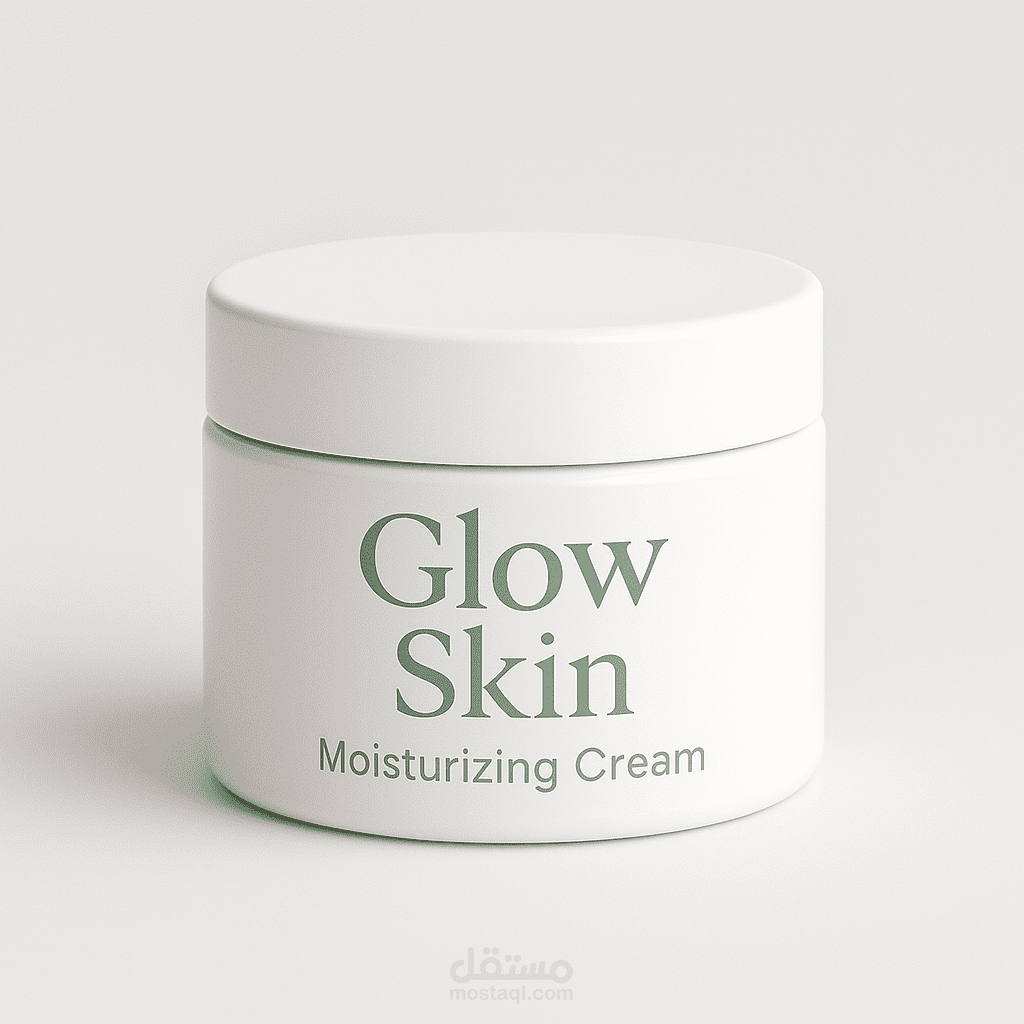 تصميم بوست إعلاني لمنتج Glow Skin