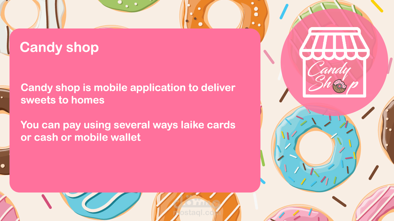 UI design for Candy Shop