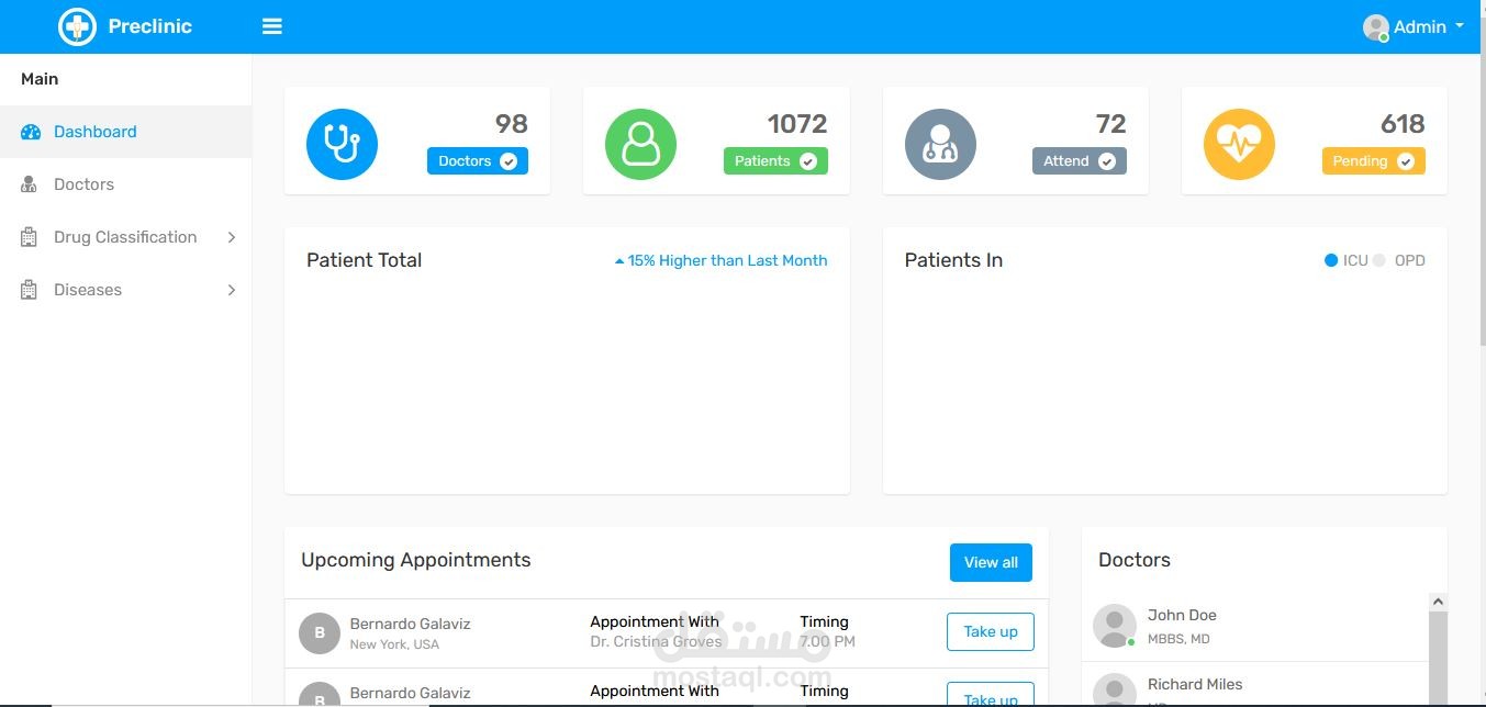 Clinic System using Laravel