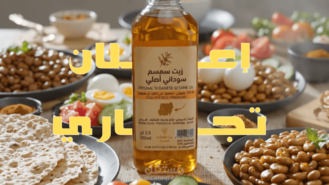 الإنتاج المتكامل للإعلان السينمائي لزيت السمسم (بيت العطارة الحديث) | رؤية وإخراج وأداء صوتي