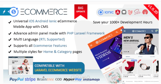 Ionic5 Ecommerce