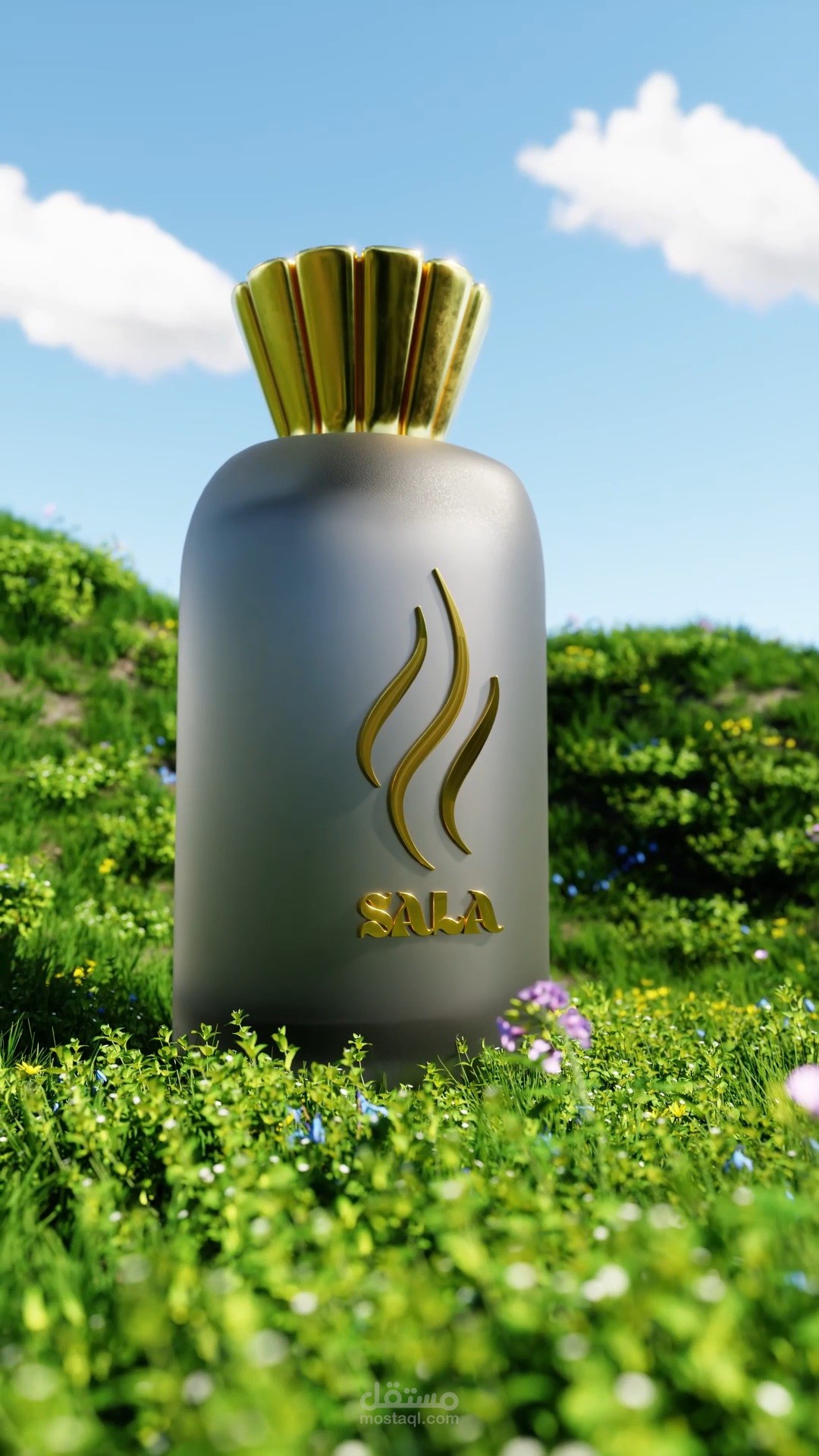 إعلان ثلاثي الابعاد ل perfume