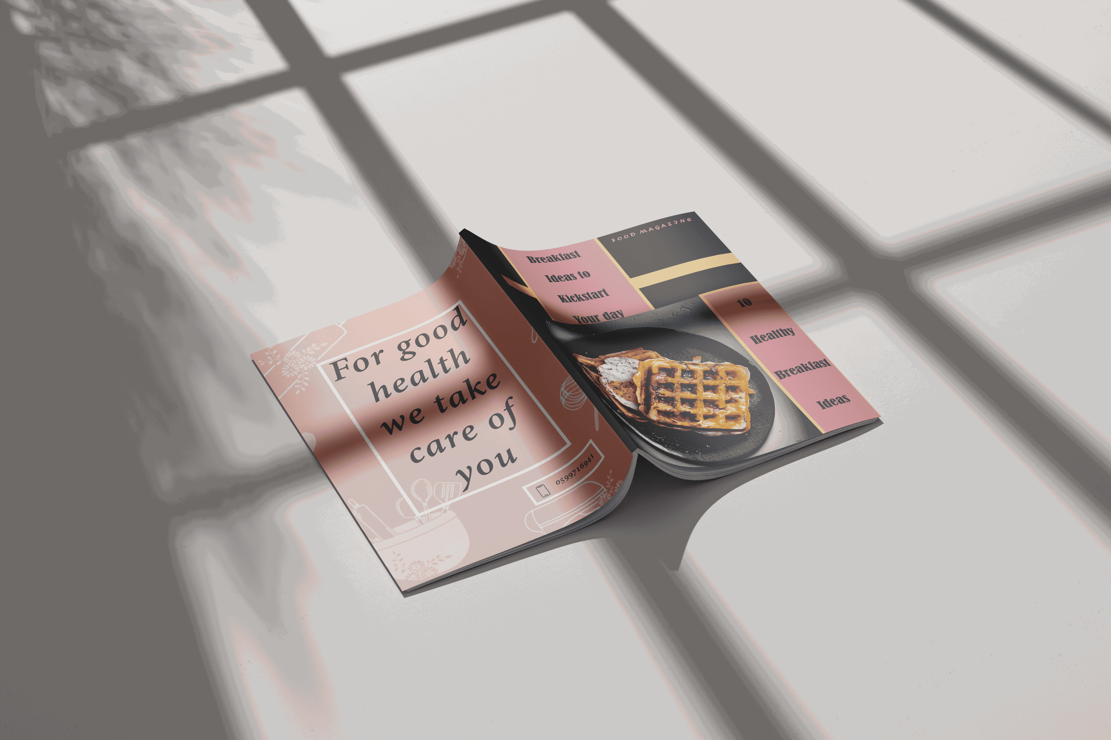 تصميم كتاب - مجلة بشكل جمالي احترافي