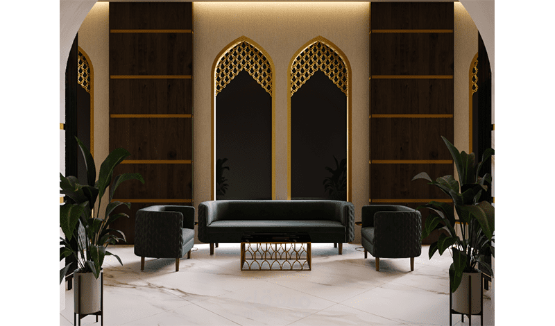 تصميم داخلى لاستقبال فندق