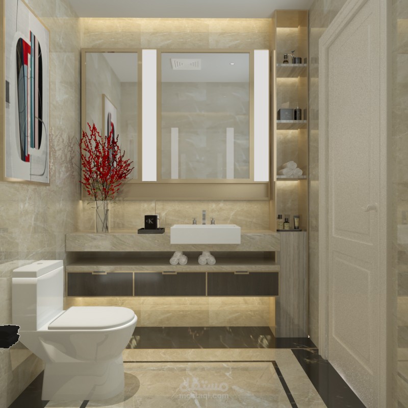 تصميم دورة مياه ضيوف