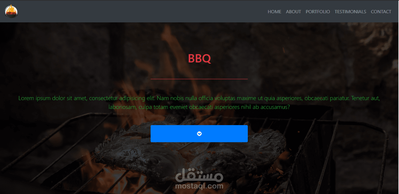 BBQ - Bootstrap 4 Temp