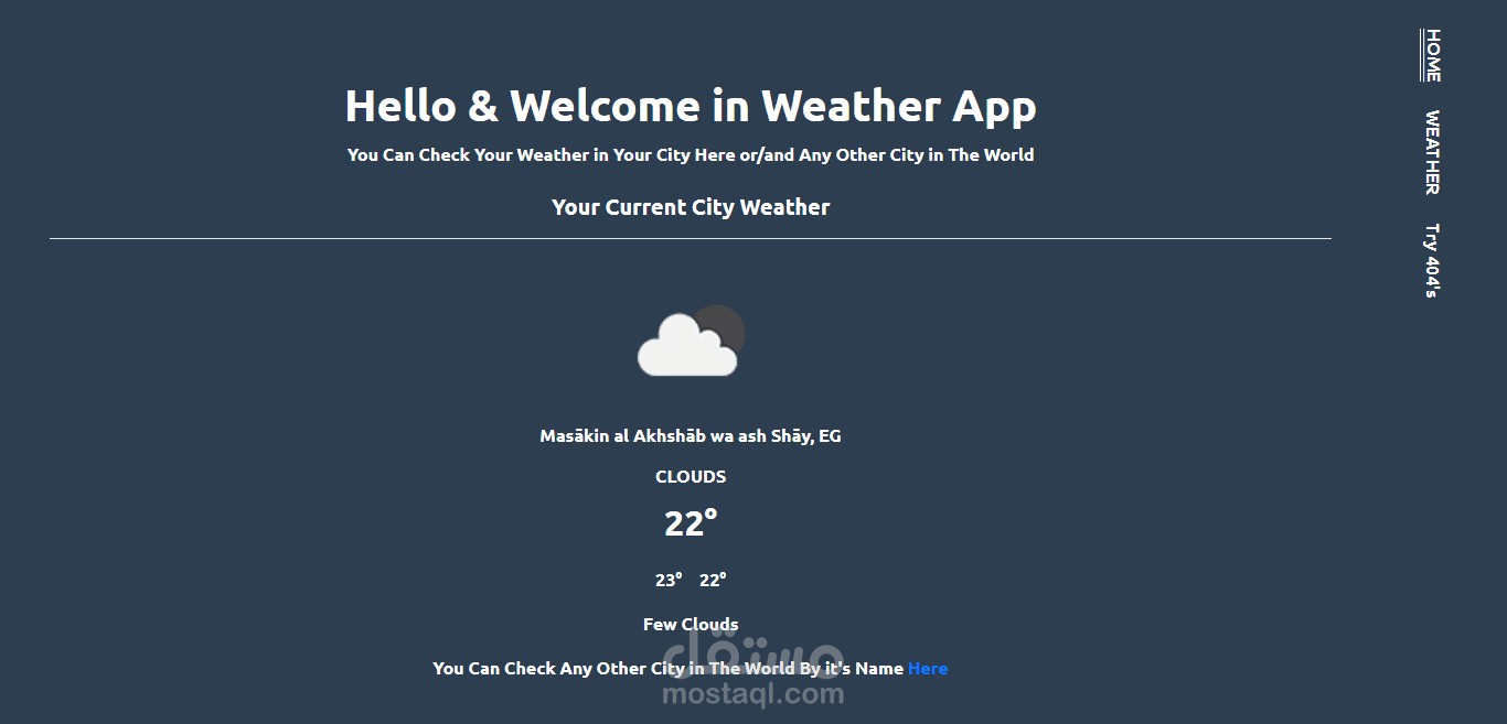 React Weather App Consuming External API