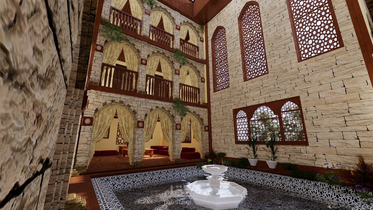 تصميم فندق على الطراز الاسلامي