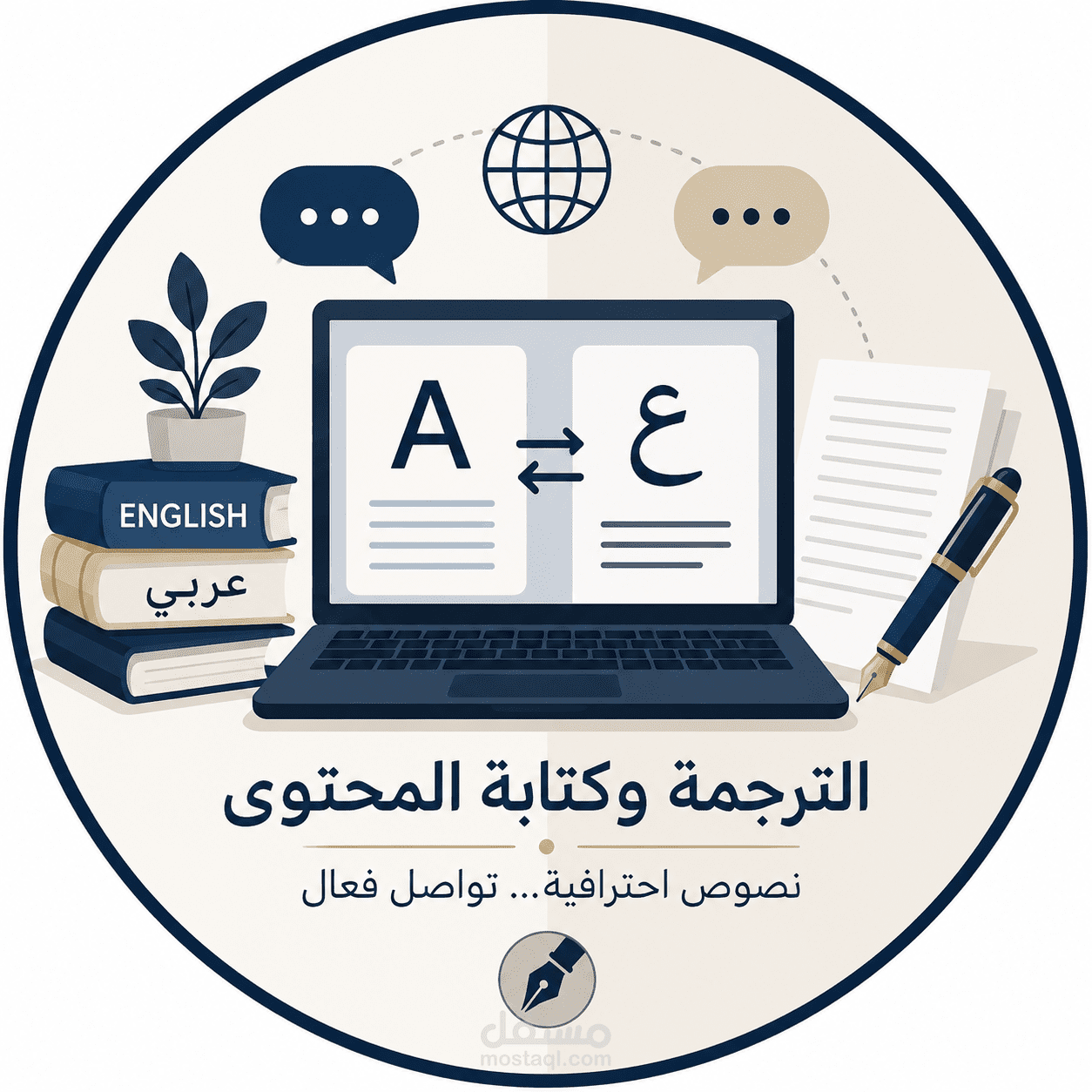 ترجمة وكتابة محتوى احترافي عربي وإنجليزي للمواقع والشركات