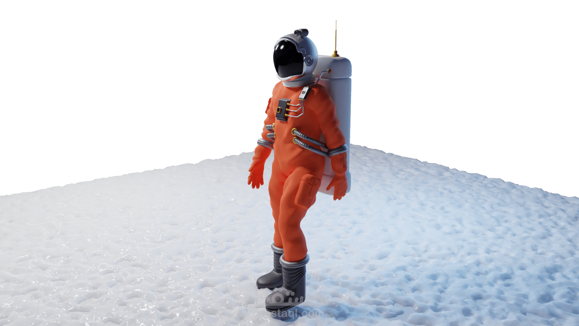 تصميم شخصية رجل الفضاء