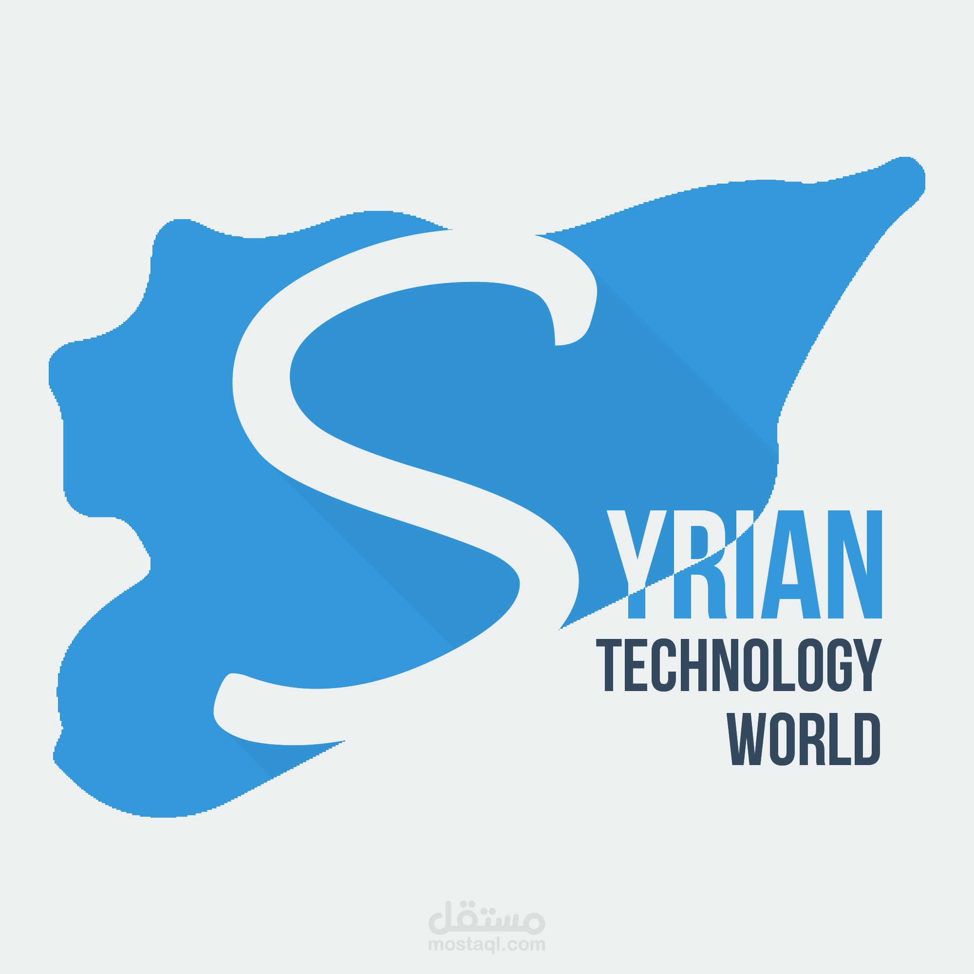 شعار (لوغو) لموقع عالم التكنولوجيا السوري