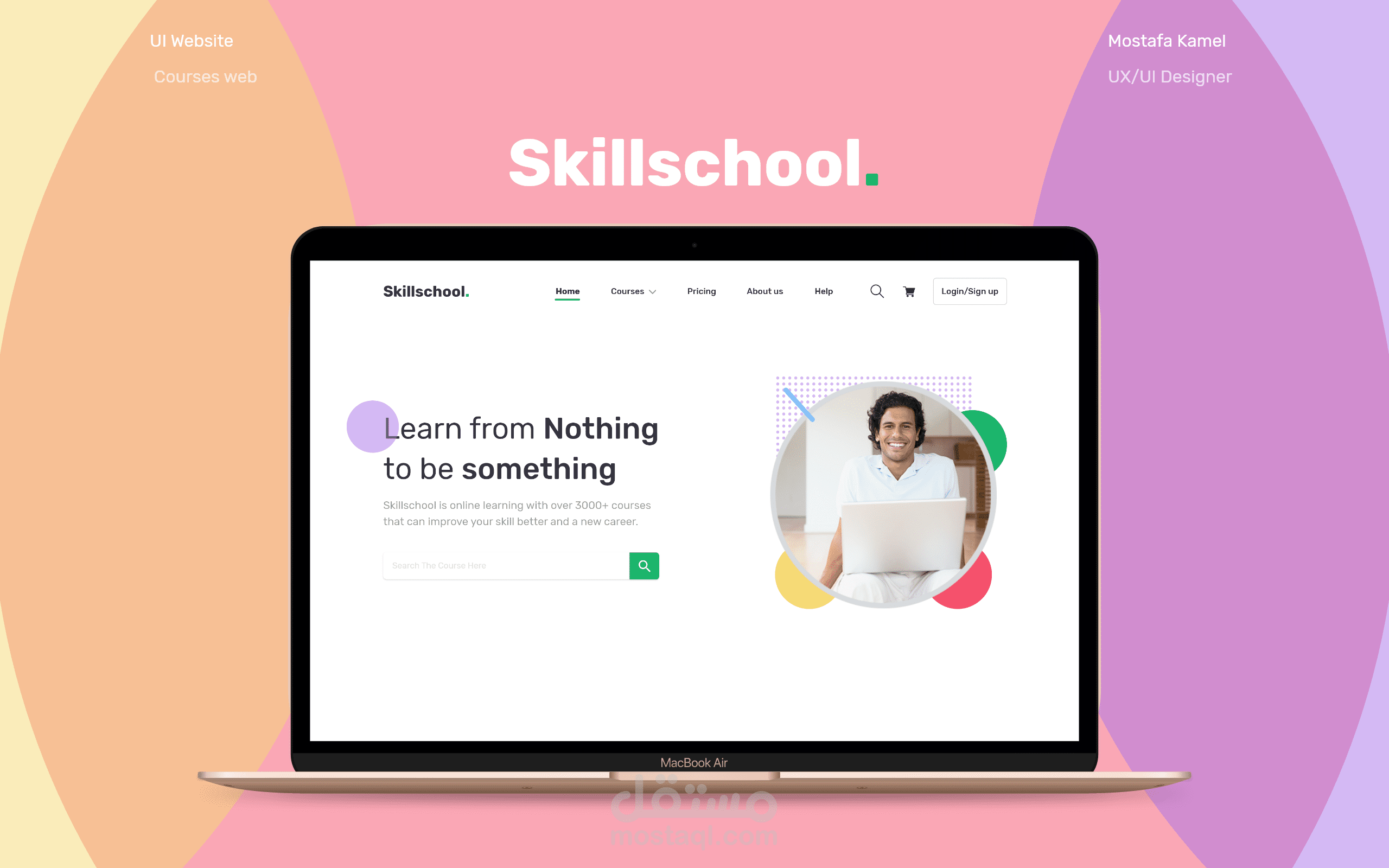 UI-Courses Website (موقع كورسات أونلاين)