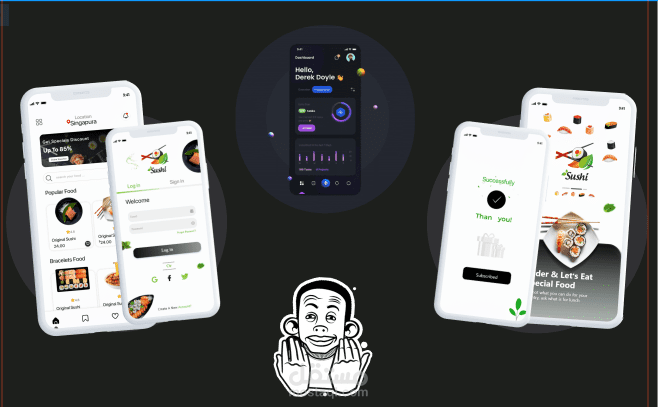 تطبيق مطعم سوشي للمأكولات الصينية