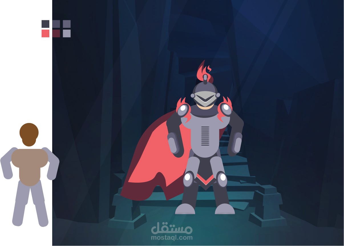 Vector character design تصميم شخصية