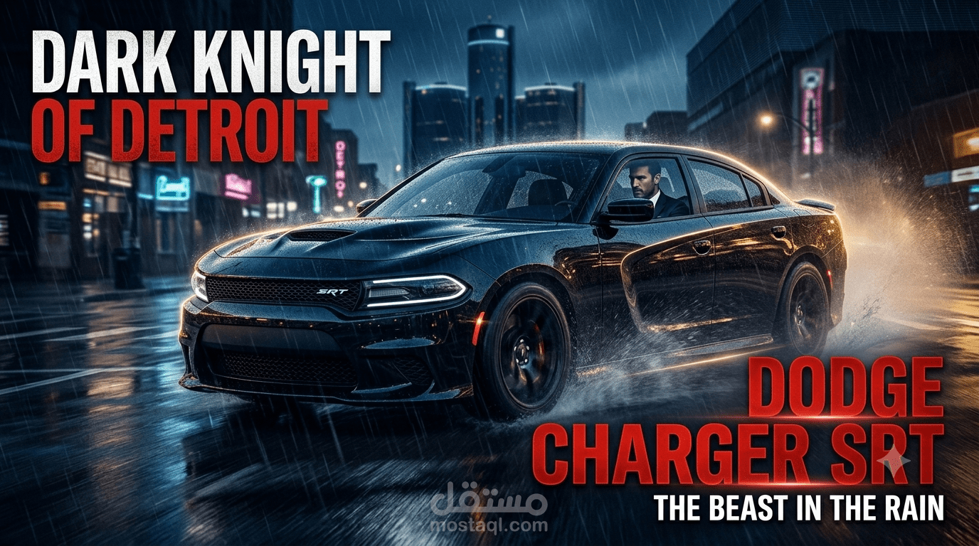 AI Commercial | إعلان احترافي لسيارة Dodge بأسلوب سينمائي جذاب
