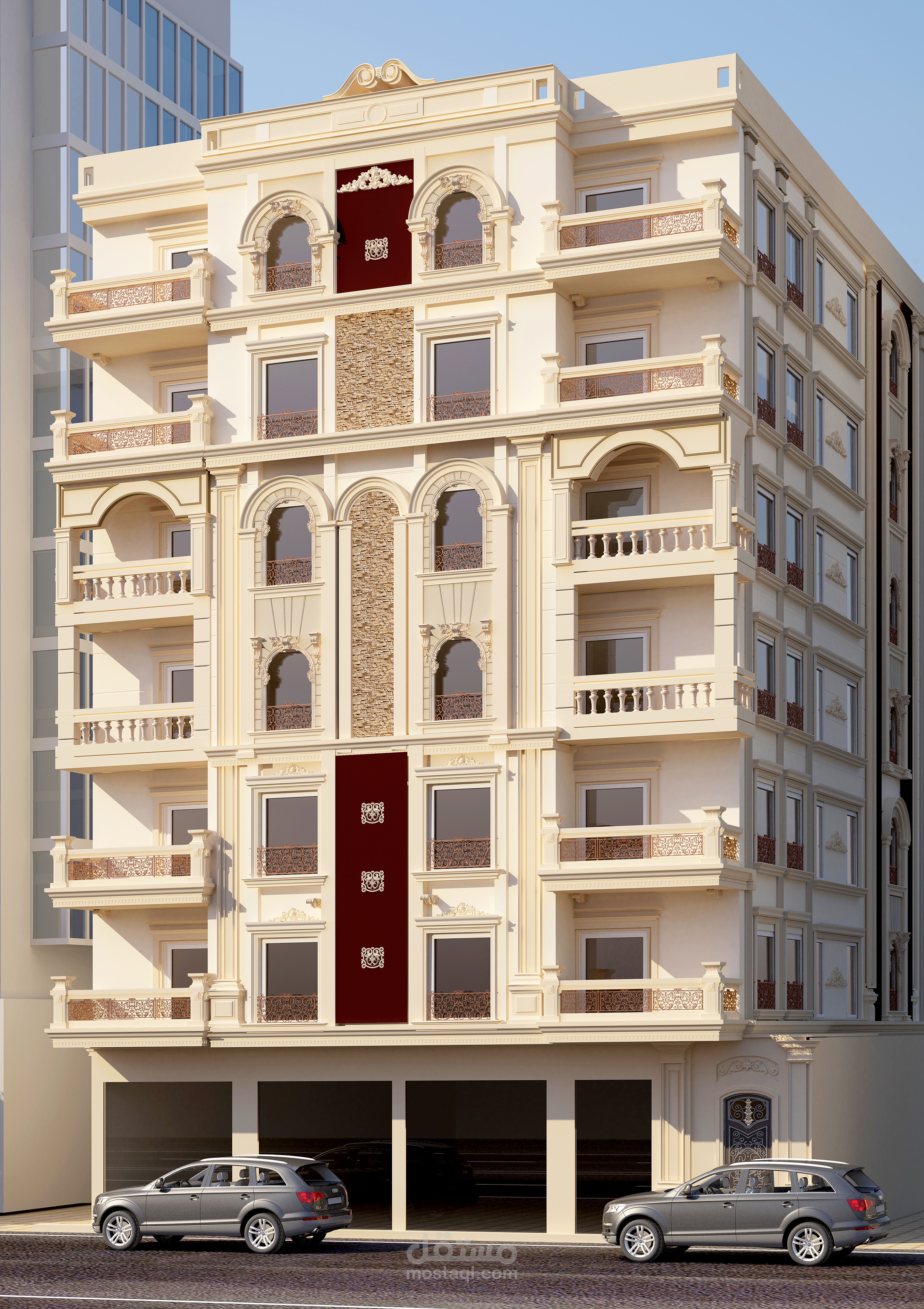 واجهة برج سكني