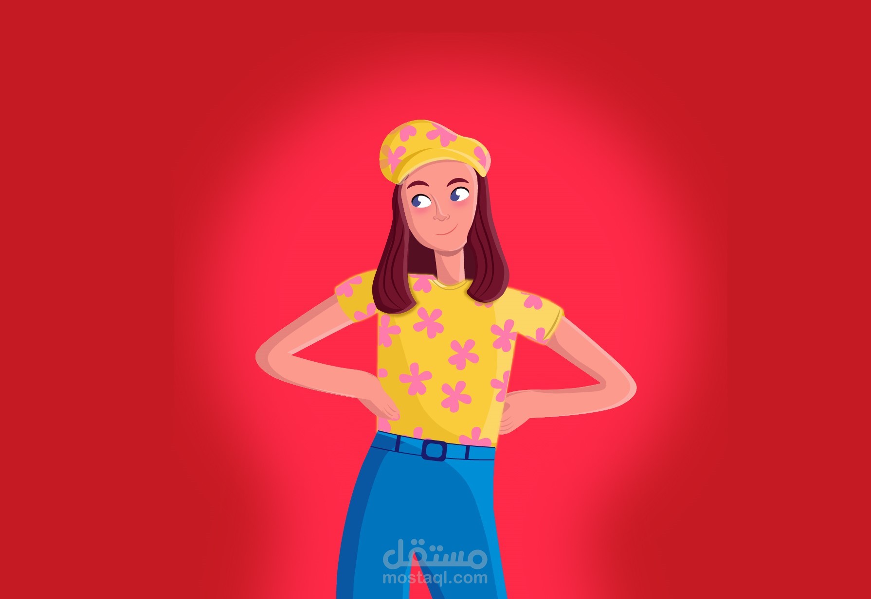 تصميم شخصية كرتونية 2D