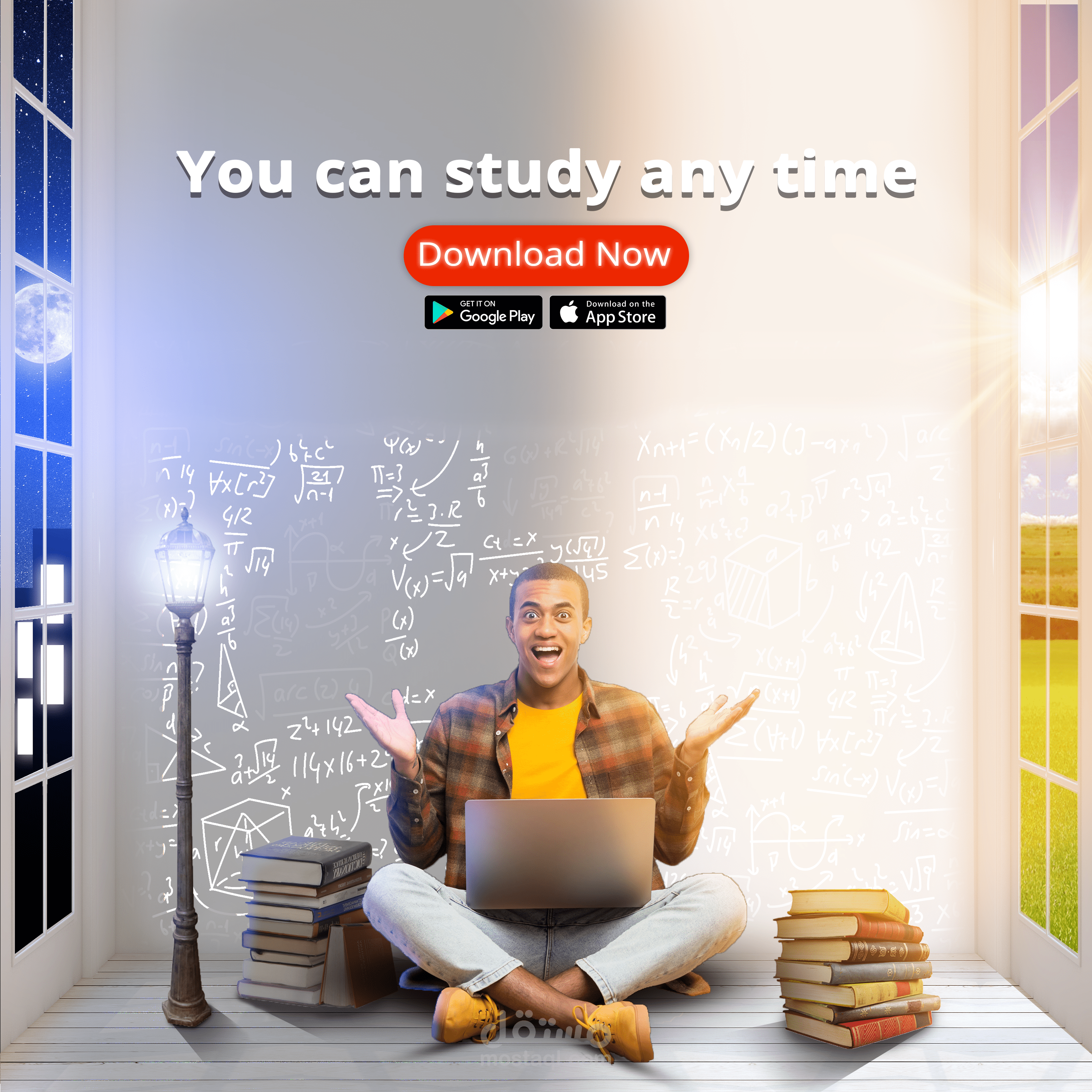 تصميم اعلان للسوشيال ميديا لبرنامج علي الموبايل