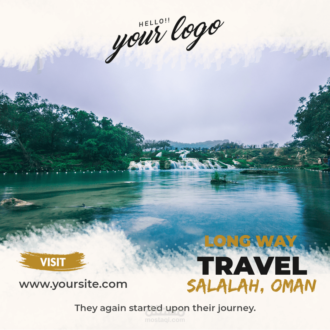 تصميم اعلان ترويجي للسياحة في صلالة