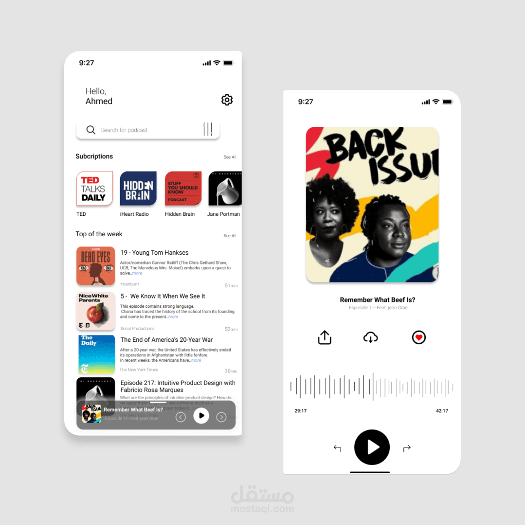 Podcast App Concept Design