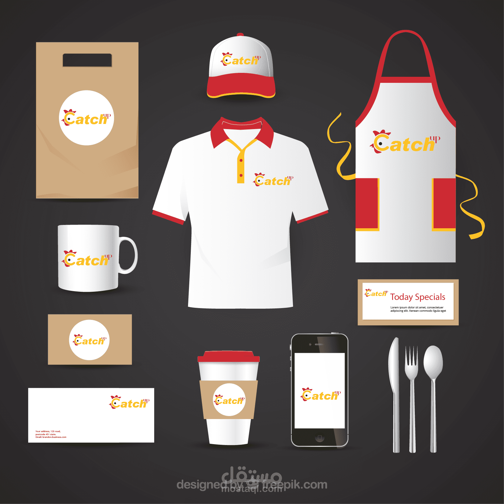 هوية بصرية لمطعم