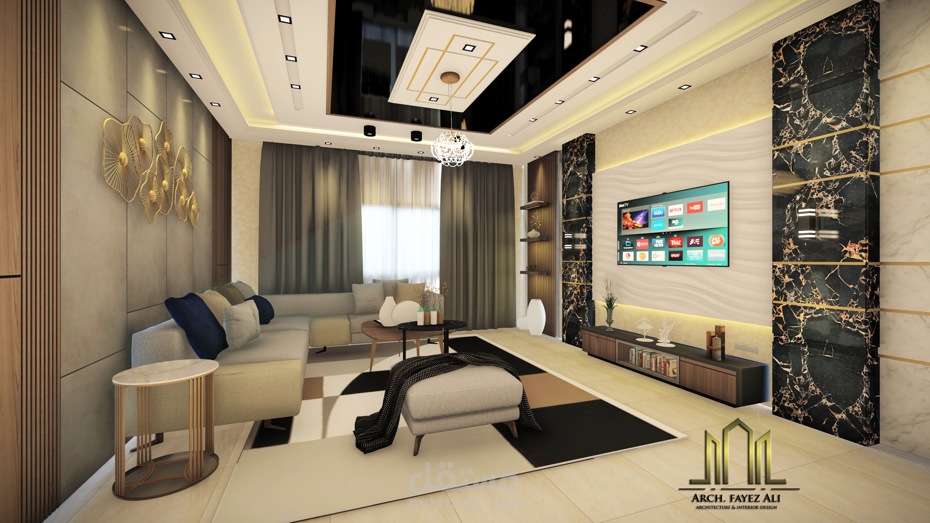 تصميم صالة معيشة