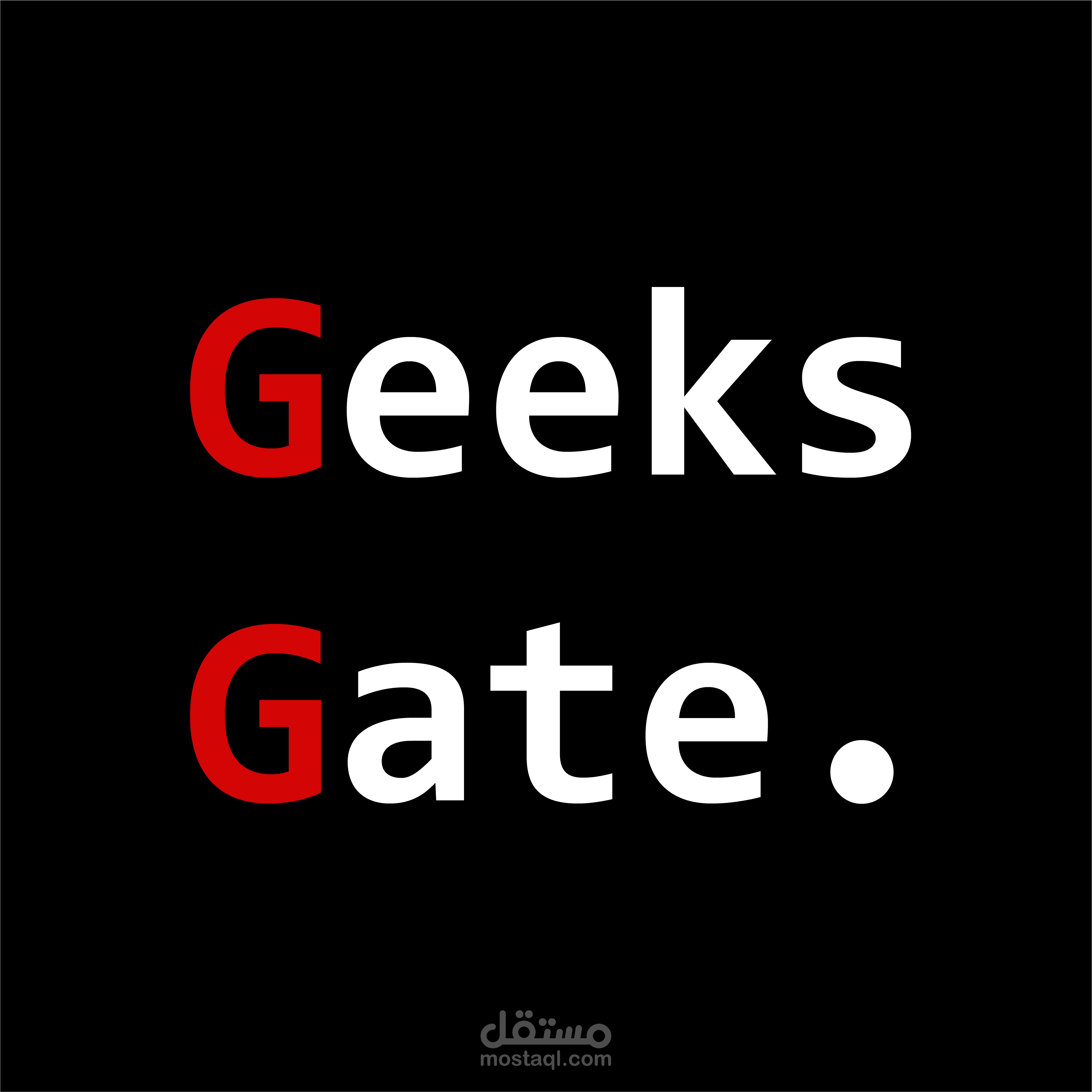 تصميم شعارة لقناة يوتيوب Geeks Gate