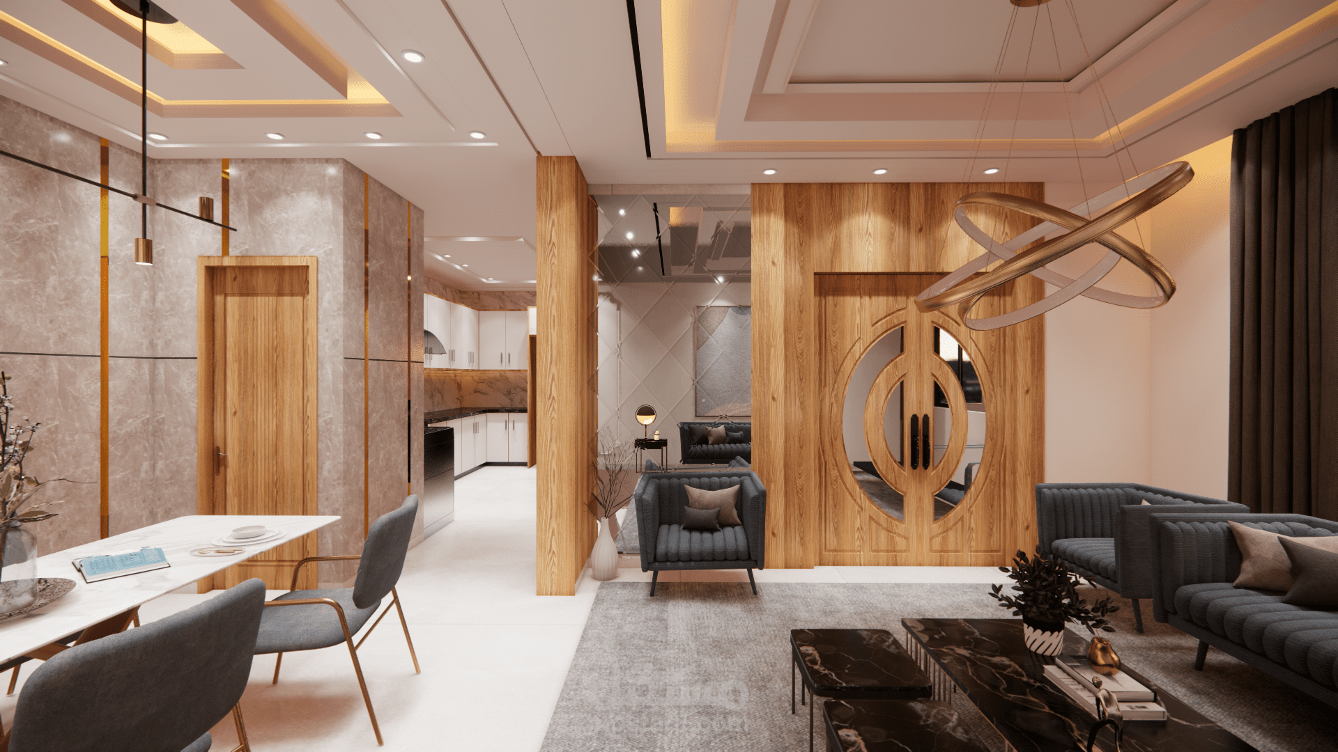 تصميم شقة سكنية