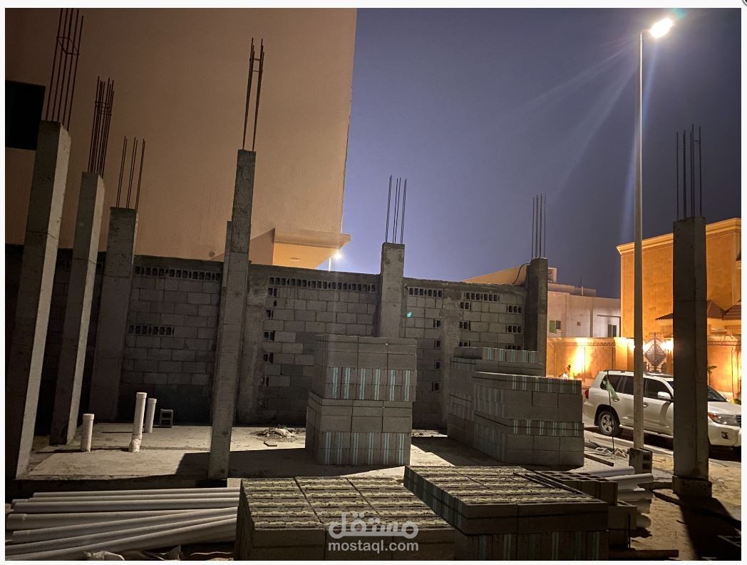 تصميم ملحق خارجي ديوانية طبقاً للكود السعودي