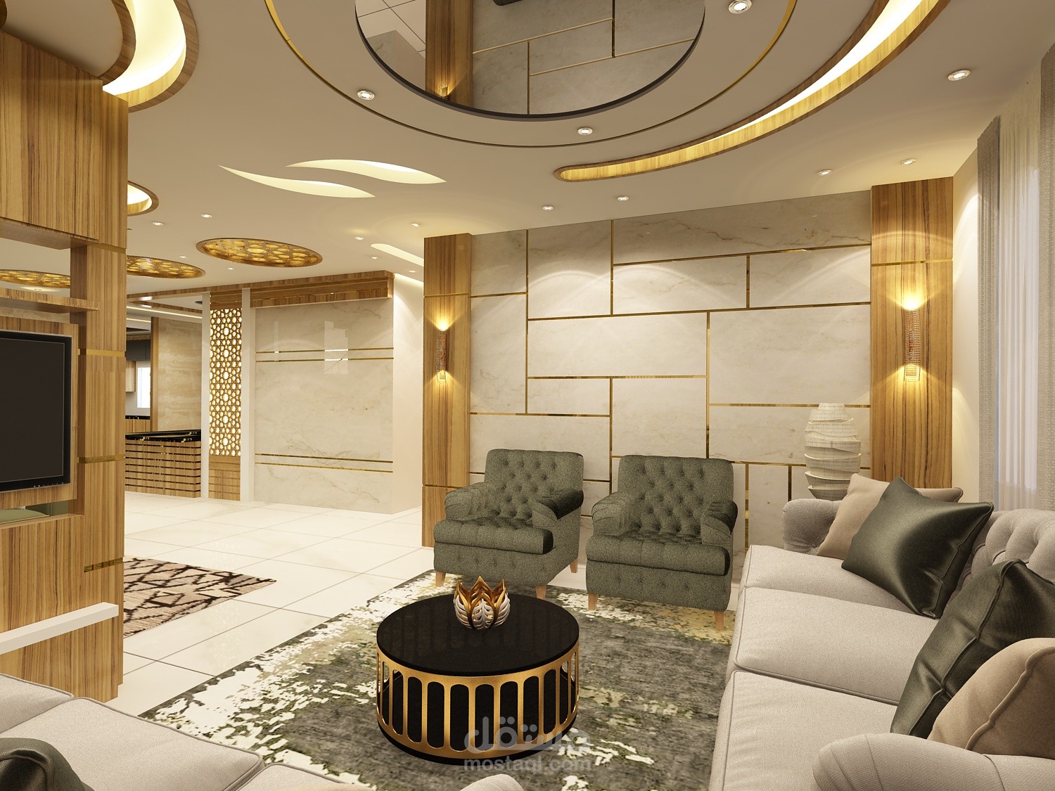 تصميم داخلي لفيلا سكنية