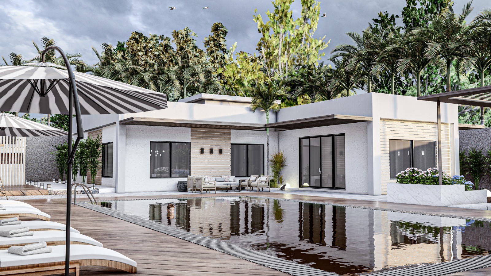 تصميم شاليه داخلي وخارجي