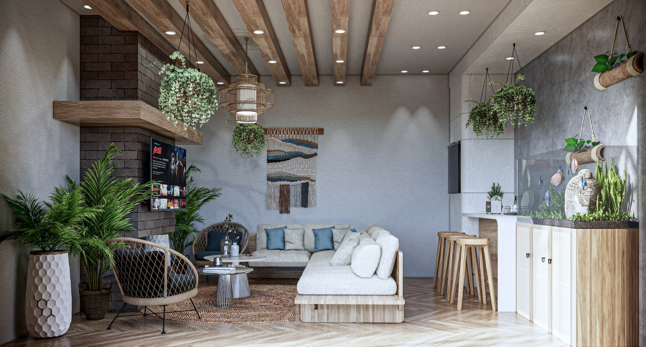 تصميم داخلي لمشب