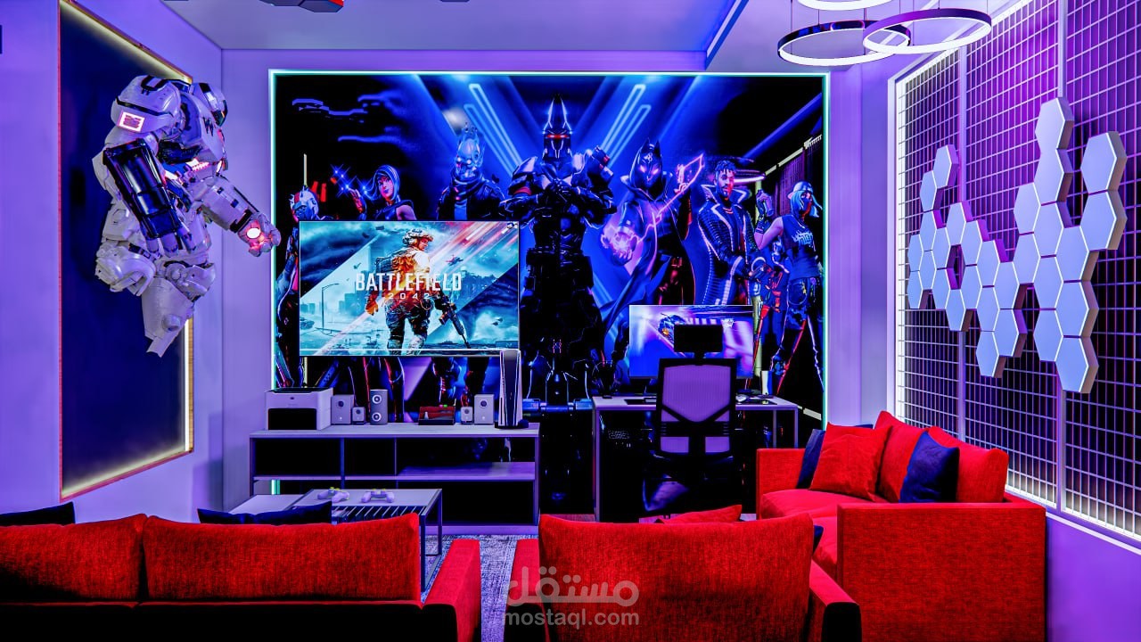 تصميم غرفة العاب