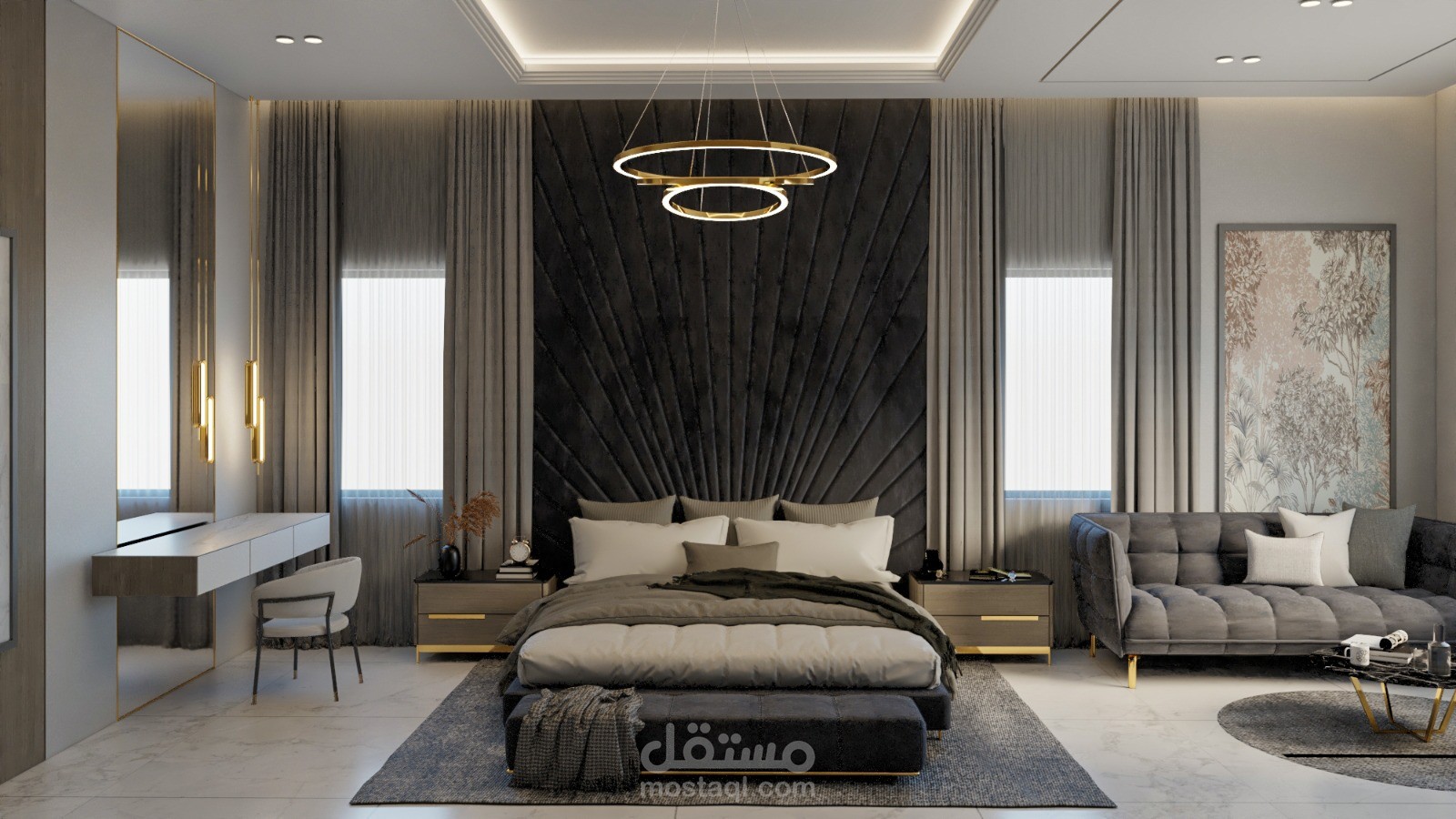 تصميم غرفة نوم رئيسية