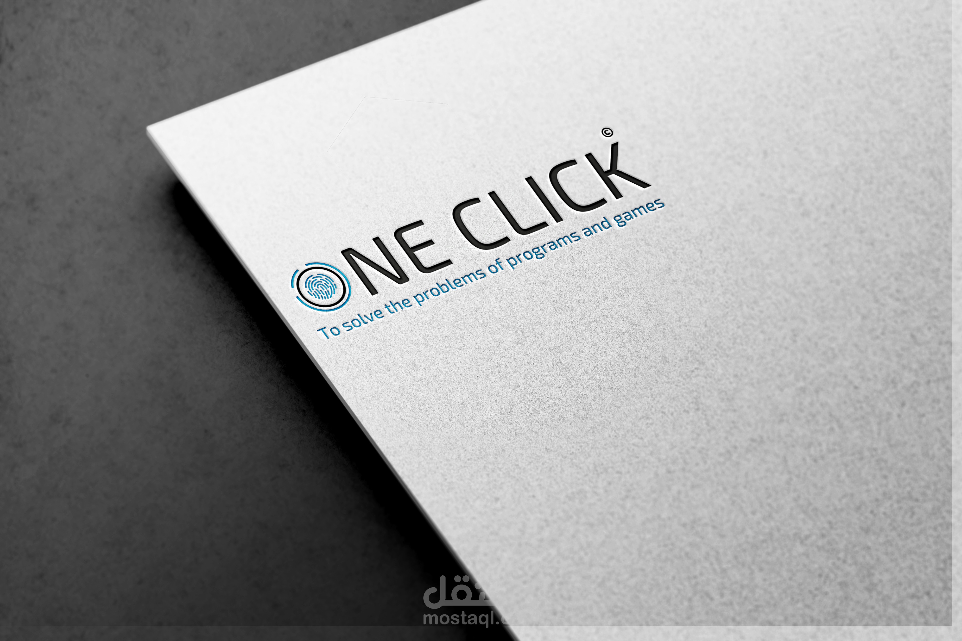 تصميم شعار احترافي+ موك اب - mockup design professional logo