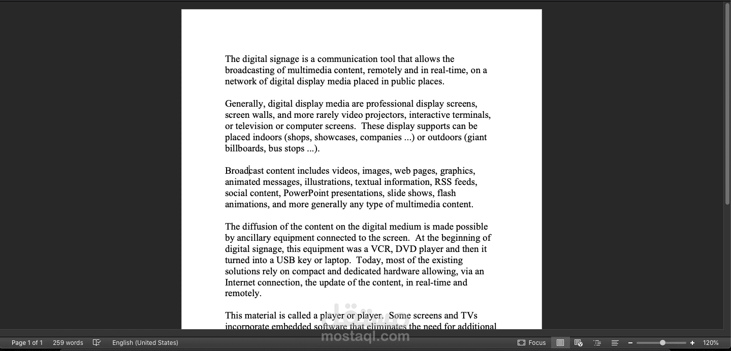كتابة وتدقيق مقال باللغة الانجليزية