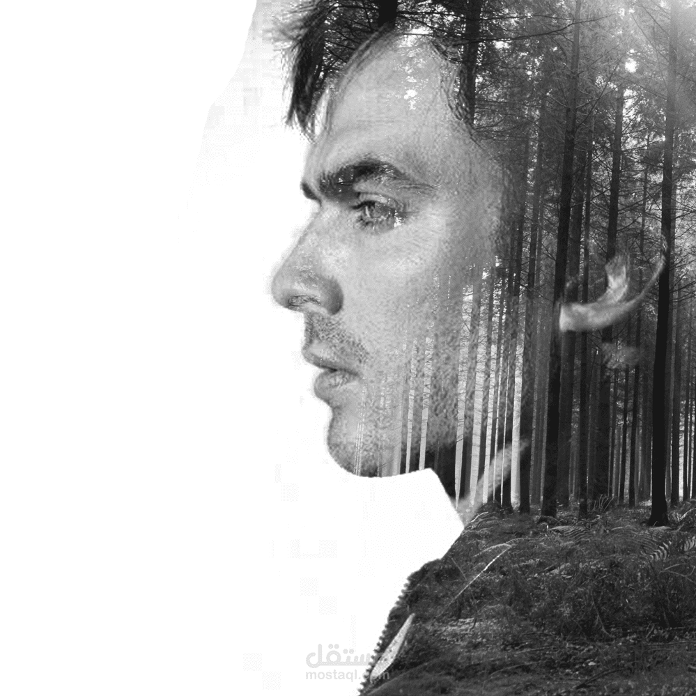 تصميم صورة باعمل تأثير الـDouble Exposure