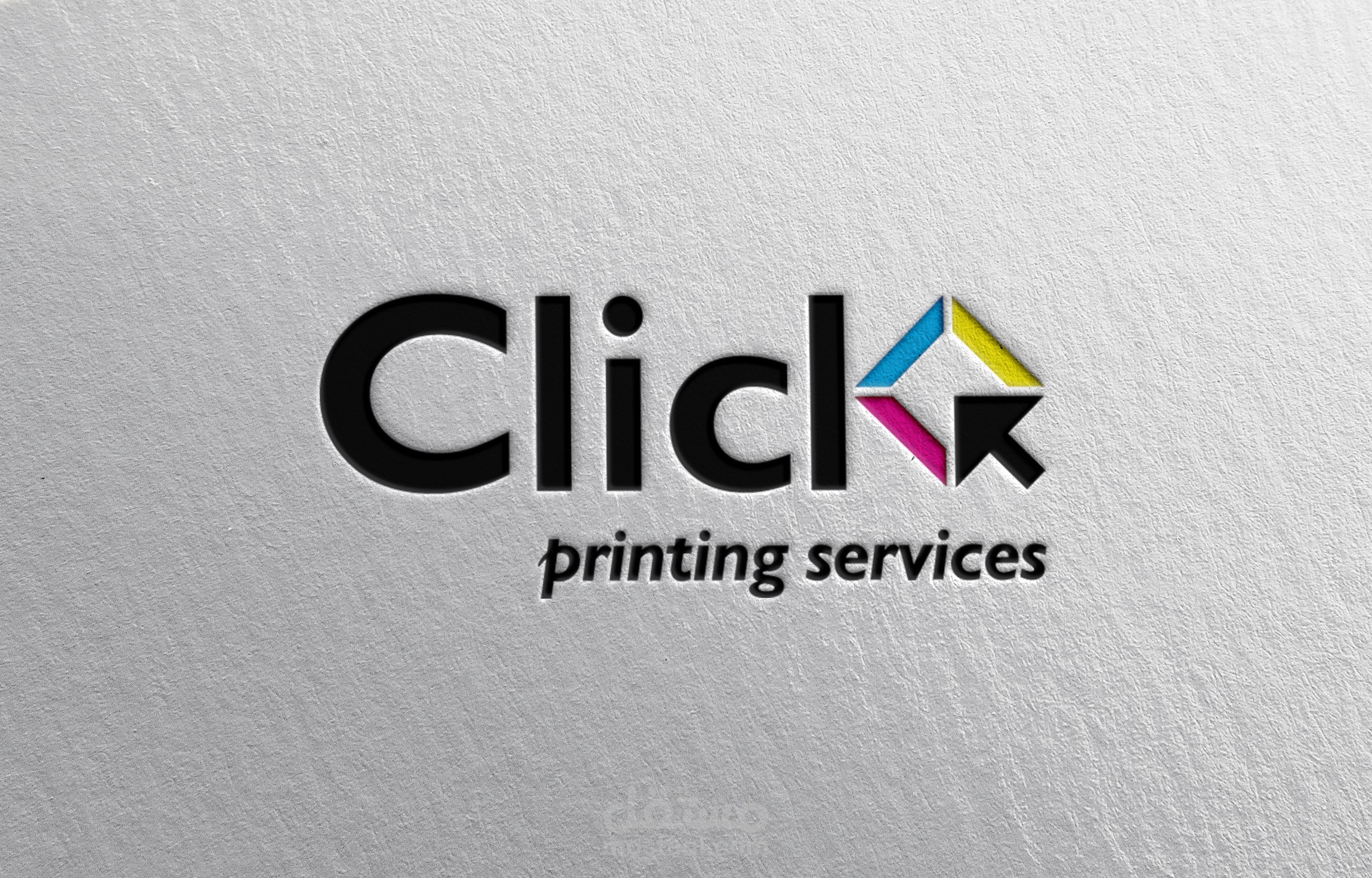 تصميم الشعار مع الهوية البصرية لمكتبة Click