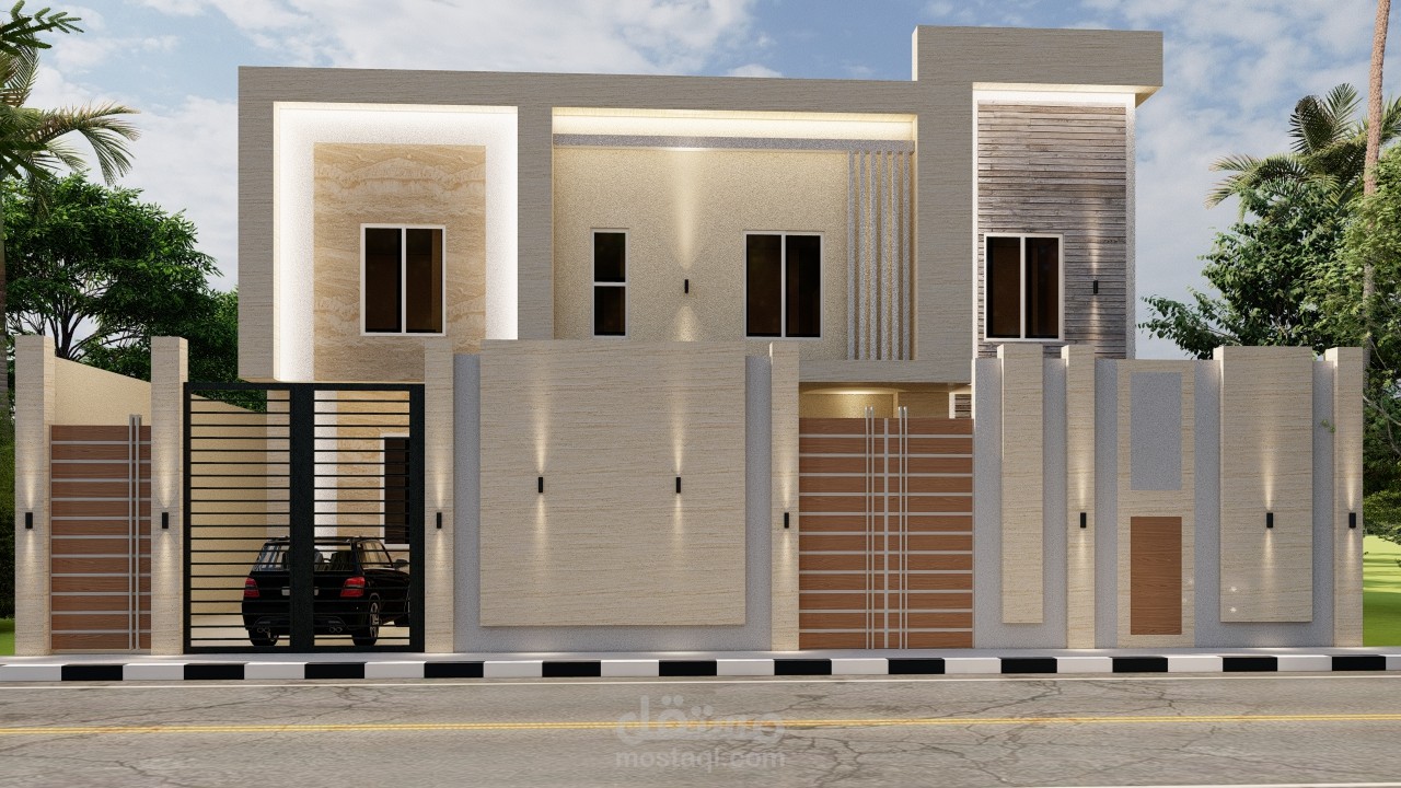 تصميم فيلا مودرن بالسعودية
