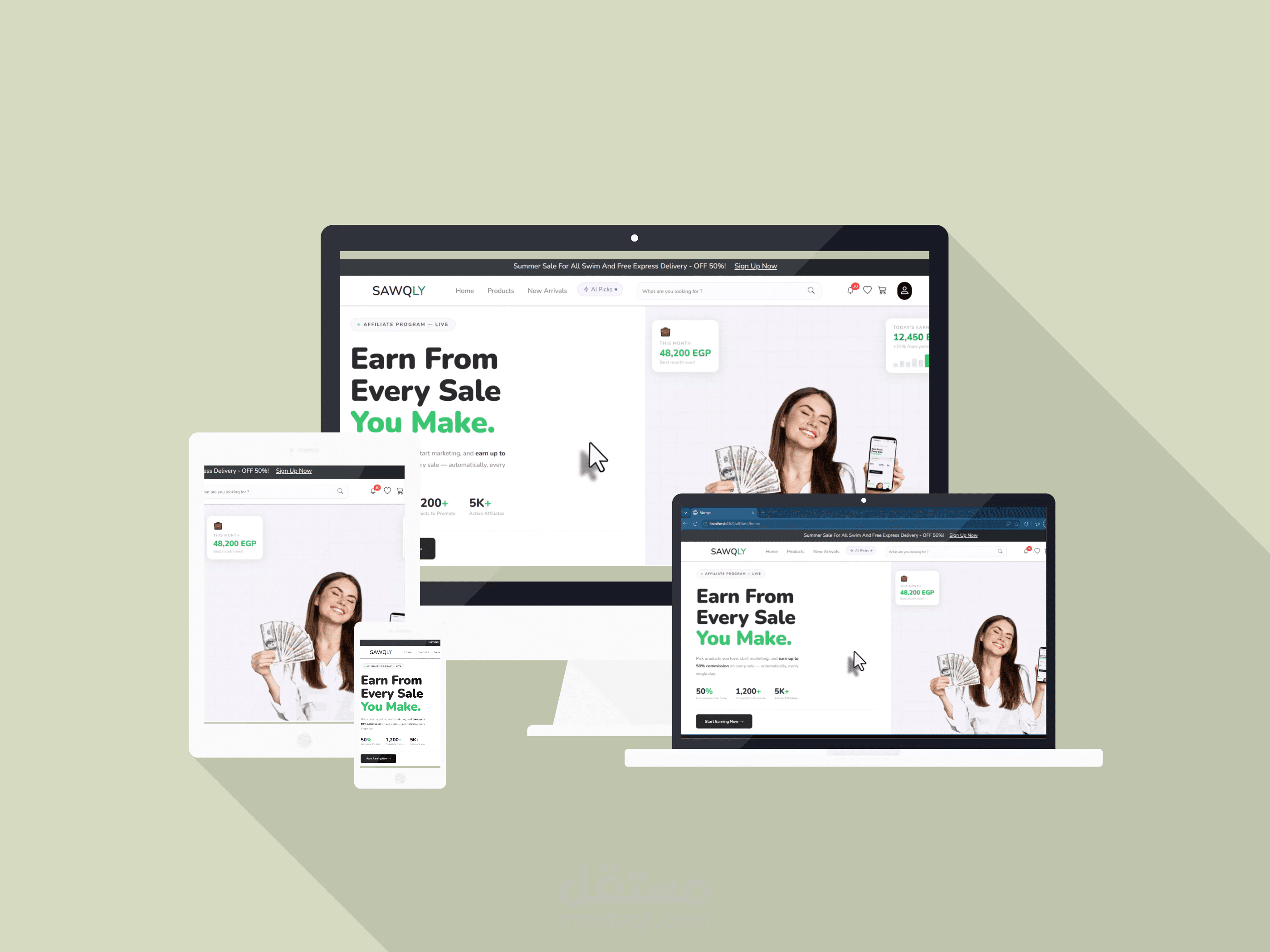 منصة تسويق بالعمولة (Affiliate Marketing Platform) متعددة الأدوار وقابلة للتوسع