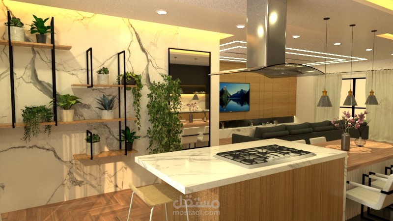 تصميم شقة داخلي
