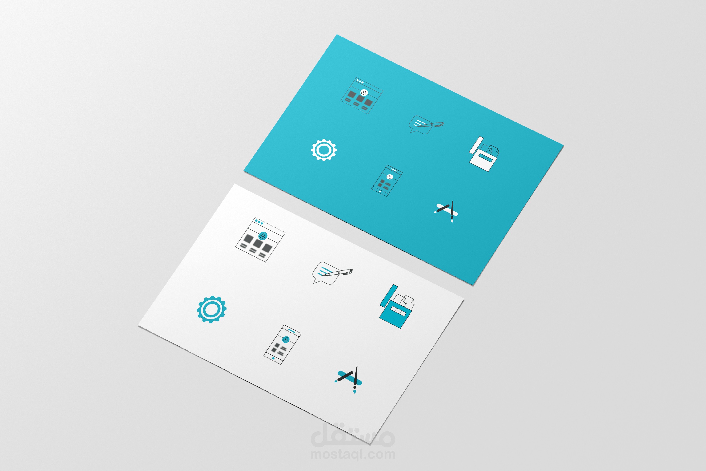 رسم ايقونات لشركة artboards_sa