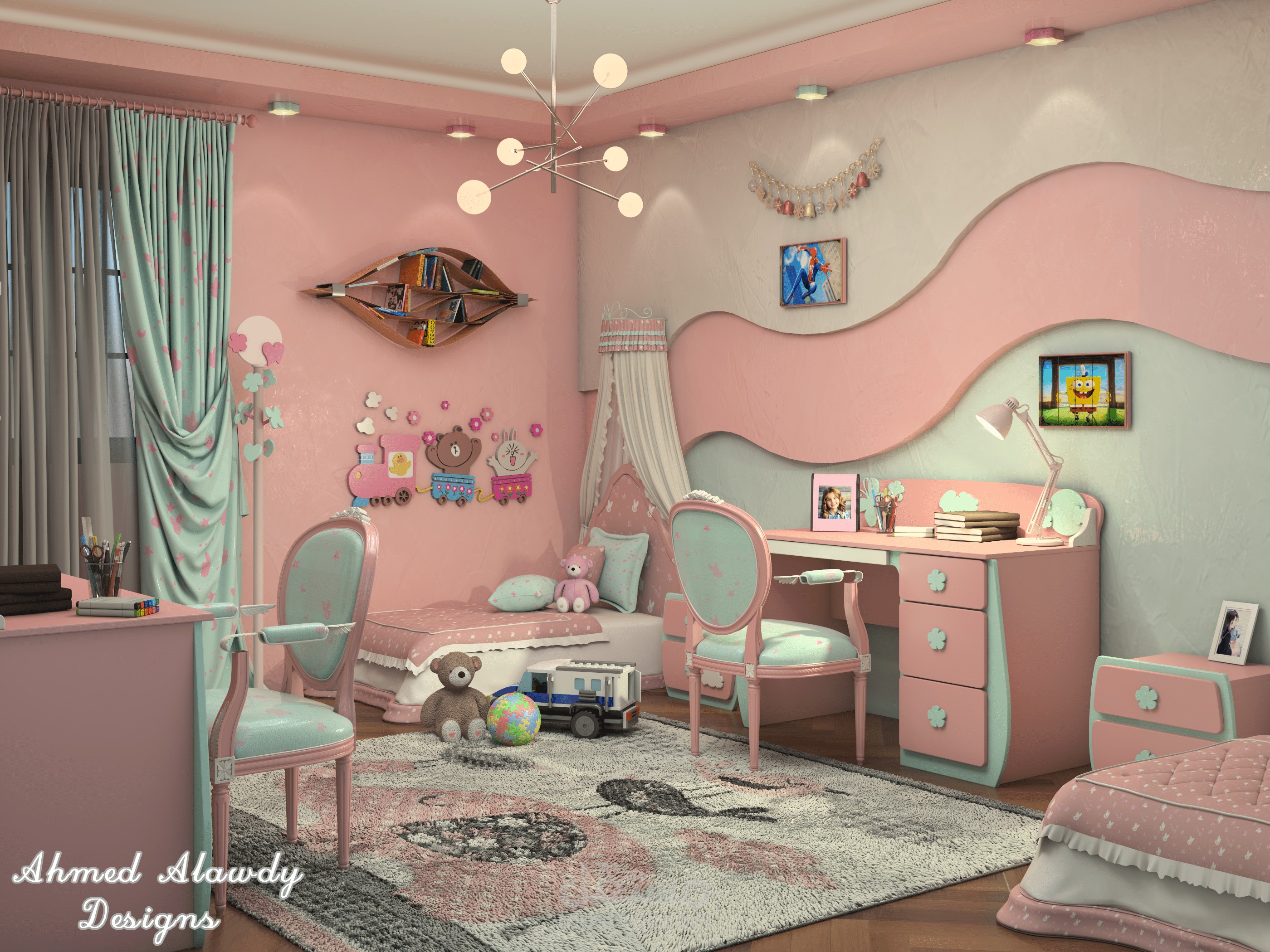 غرفة أطفال مودرن عصرية