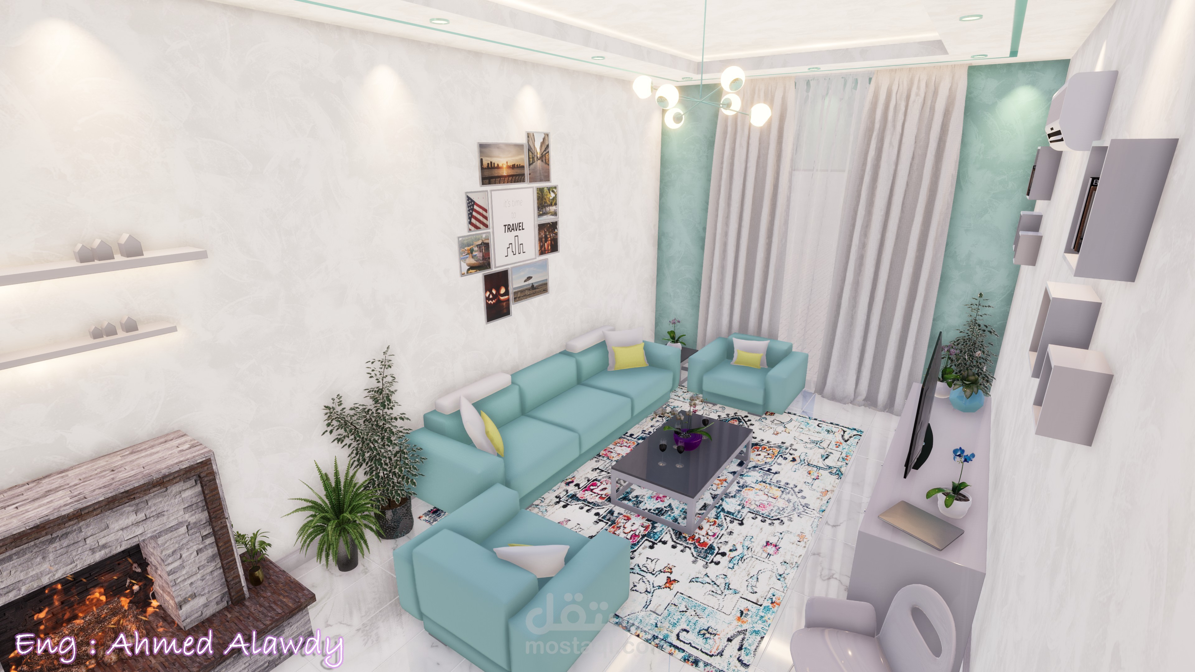 صالة معيشة وطعام بالسعودية