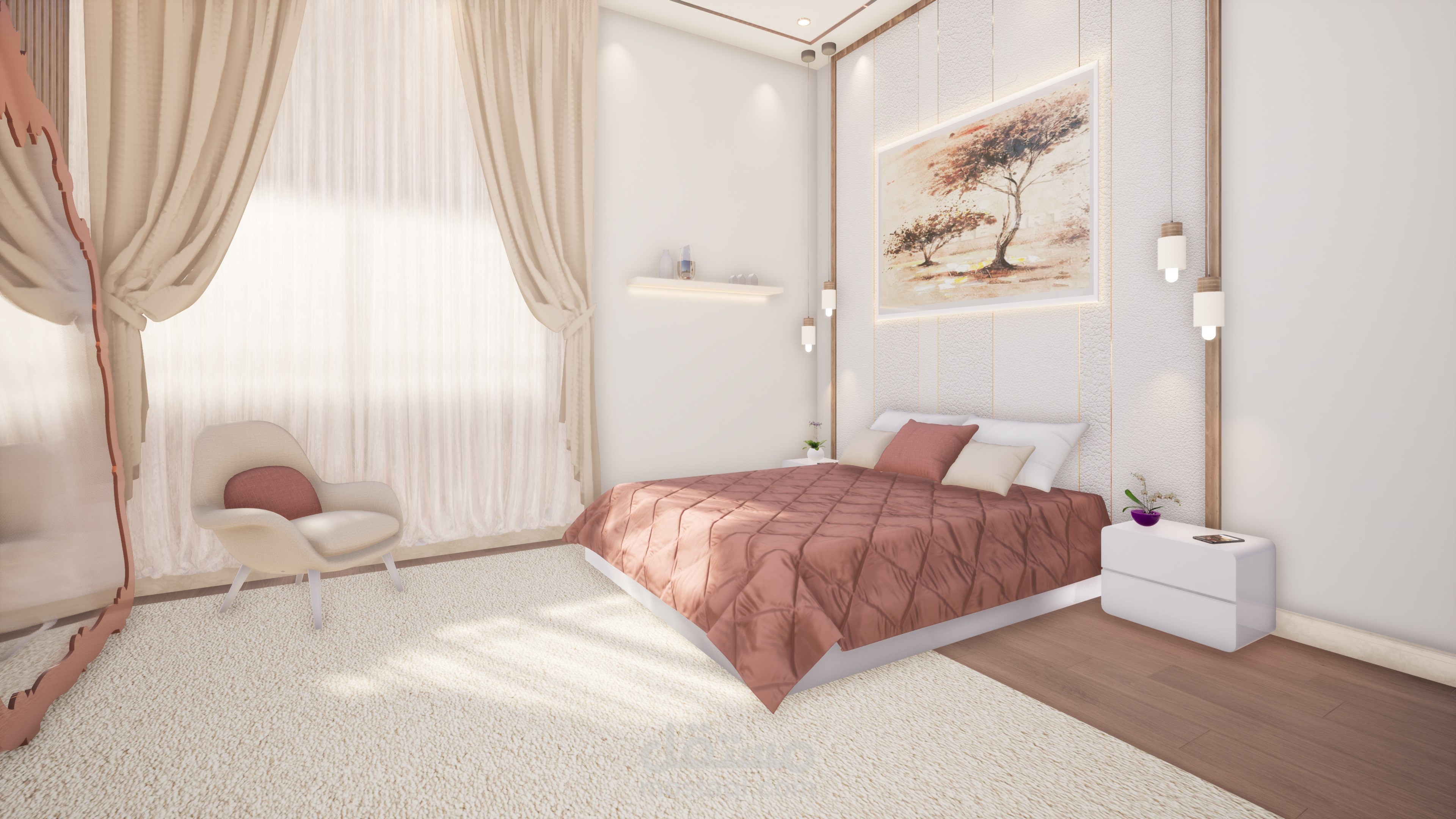 تصميم غرفة نوم ماستر في الإمارات