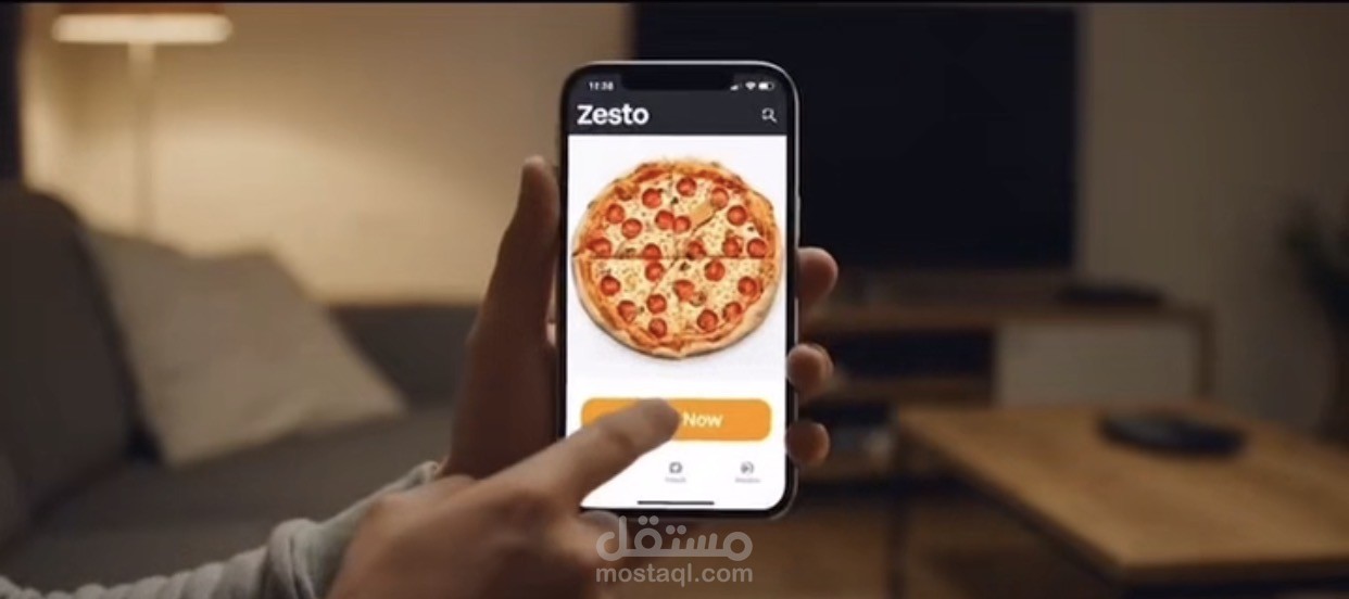 إعلان فيديو AI لتطبيق Zesto – سرعة التوصيل في لمحة
