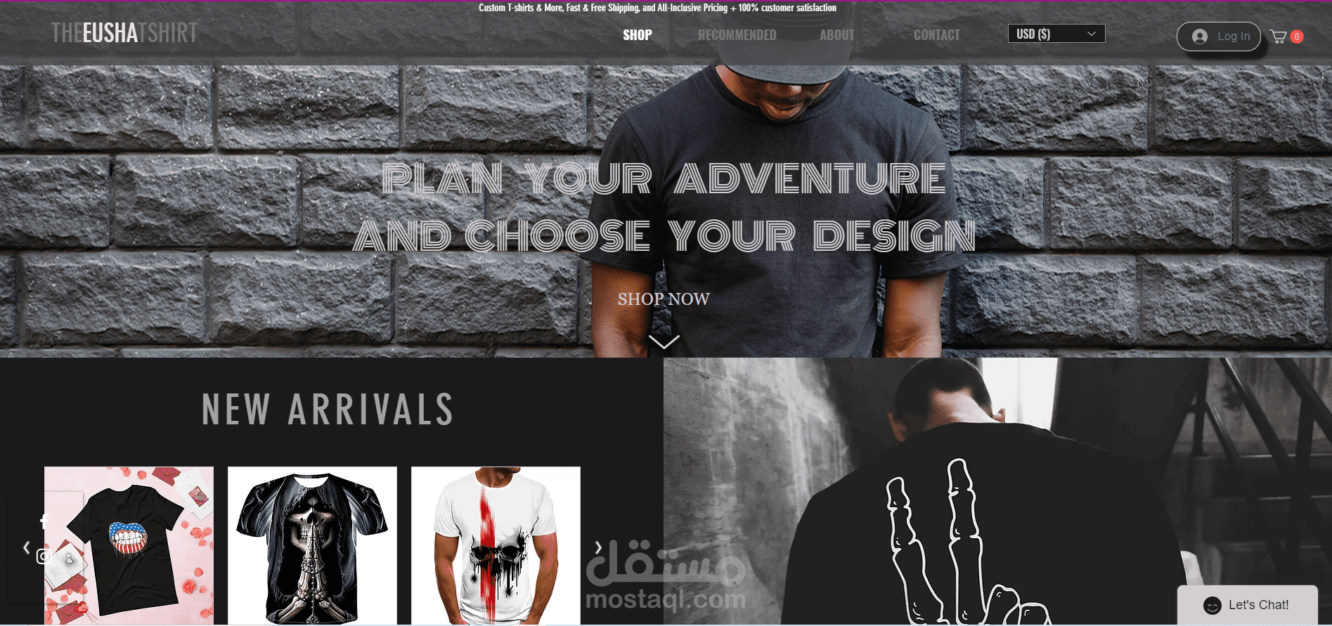 موقع لتصميم التيشيرتات وتصميمها وطباعتها / الاردن